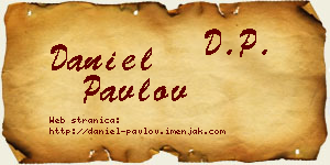 Daniel Pavlov vizit kartica